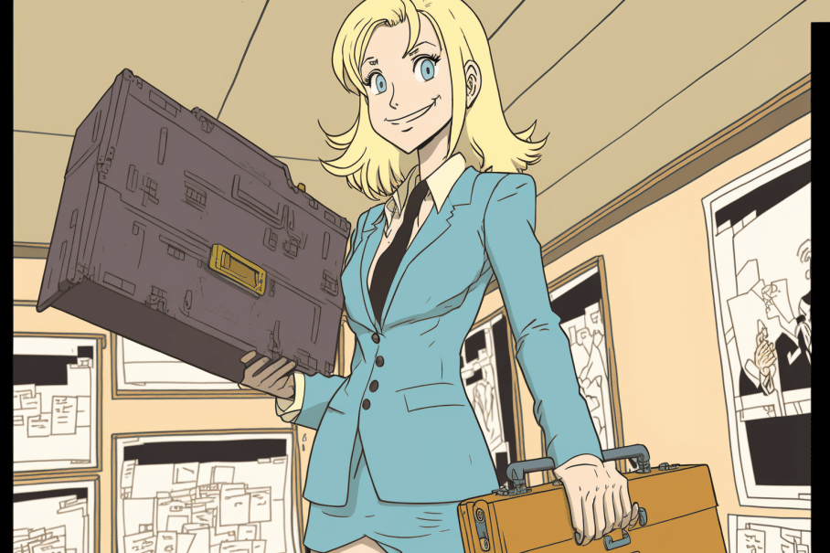 a_happy_blonde_woman_in_a_suit_holding_toolbox